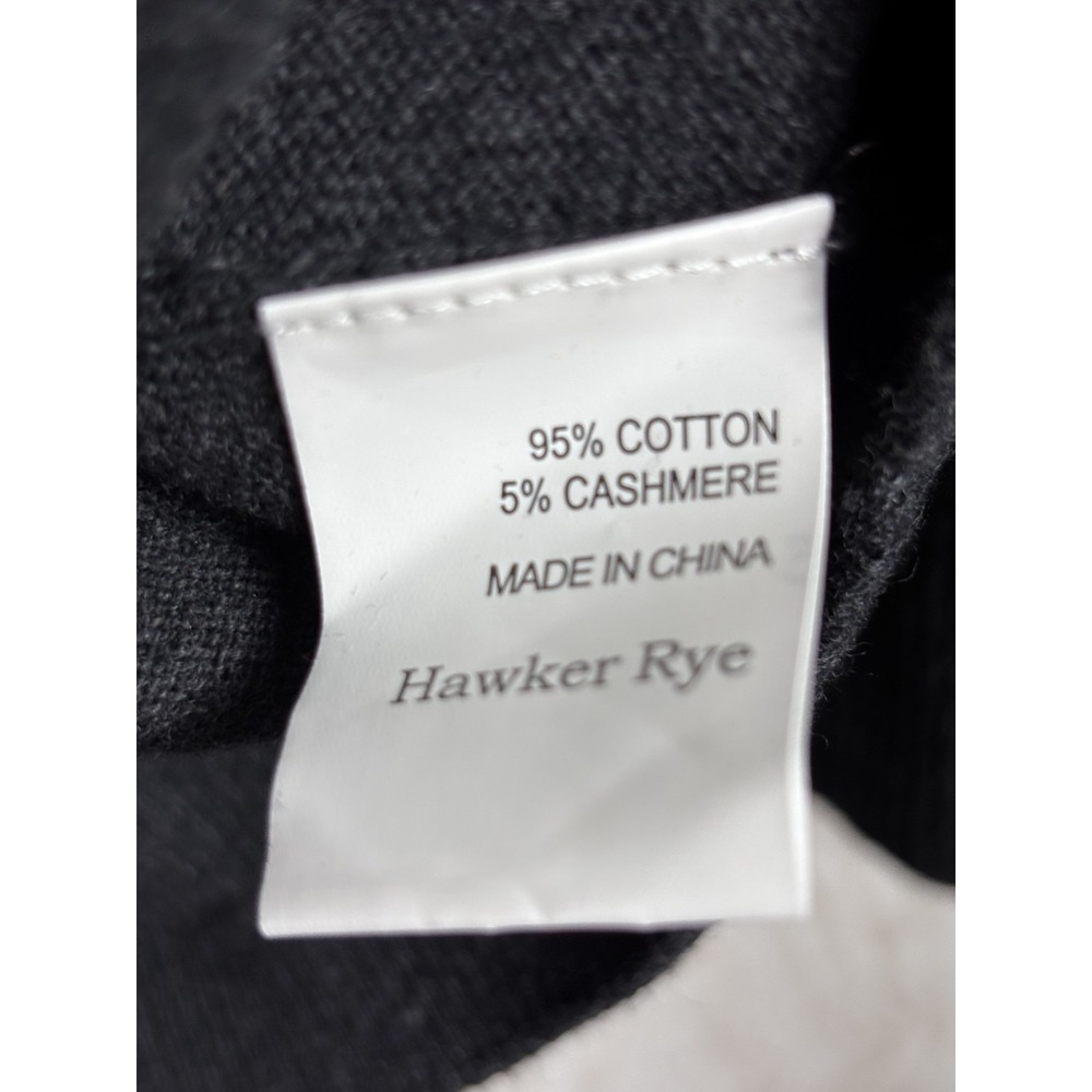 Hawker Rye Half Zip‎ Sweater Mens XXL Gray Cotton Cashmere NWT Mock Neck - Picture 5 of 6